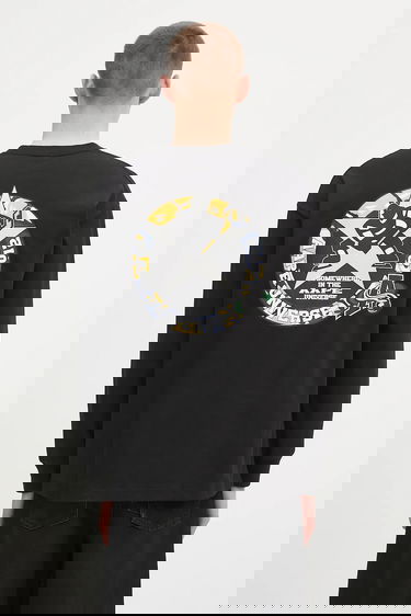 Tričko AAPE by A Bathing Ape AAPE Main Long Sleeve T-Shirt Čierna | AAPLTM1544XXN, 2