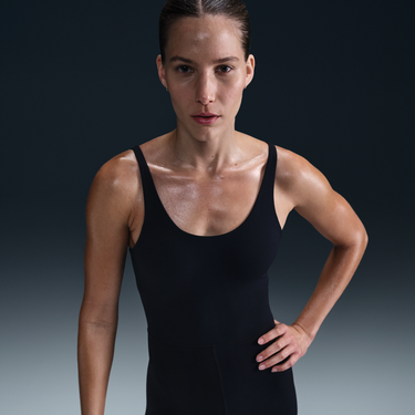 Overal Nike Nike Zenvy Dri-FIT 7/8 Bodysuit Čierna | HJ1084-010, 3