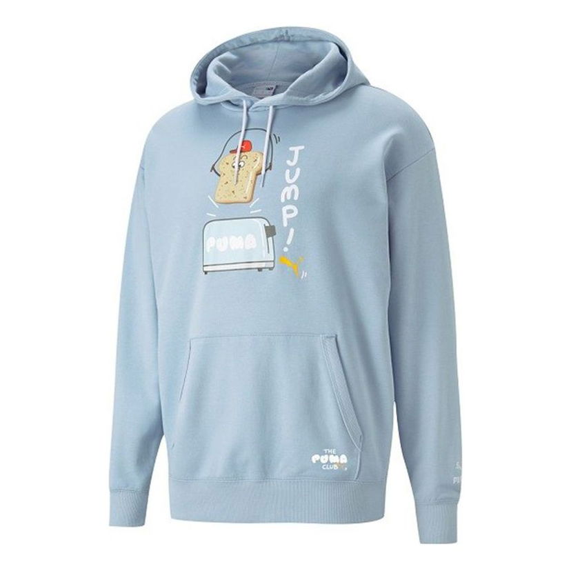 Mikina Puma Puma Club Graphic Hoodie Modrá | 533198-61