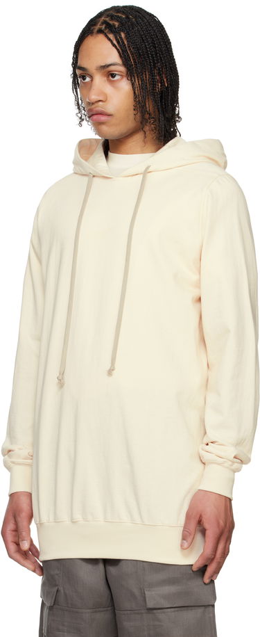 Mikina Rick Owens Rick Owens Heavy Jersey Hoodie Béžová | RU01E5282 BA, 3