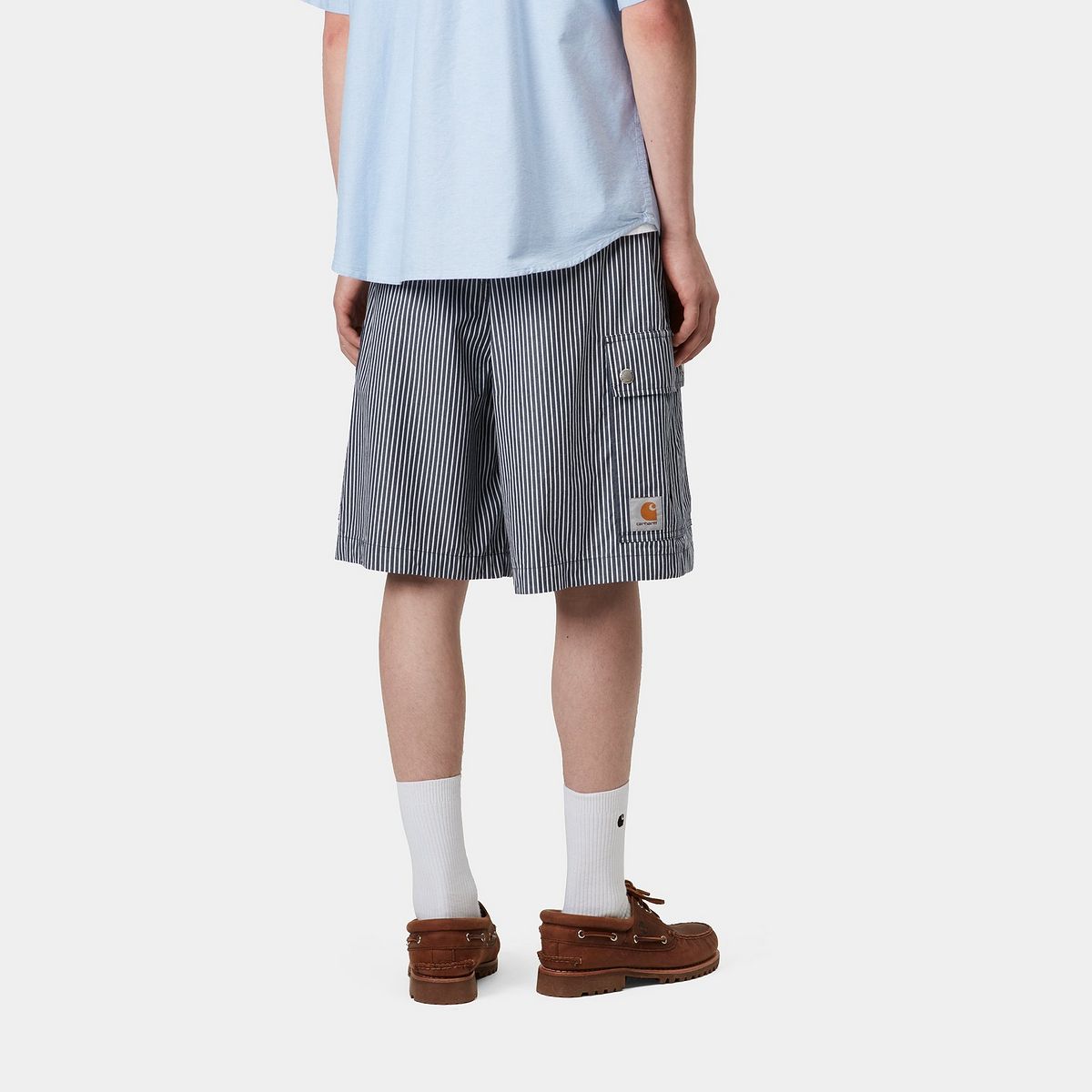 Šortky Carhartt WIP Carhartt WIP Notus Striped Cargo Shorts Navy | I034518_7, 1