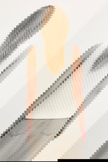 Tielko Samsoe Samsoe Samsoe Samsoe Salou Knit Vest Biela | F25100068, 2