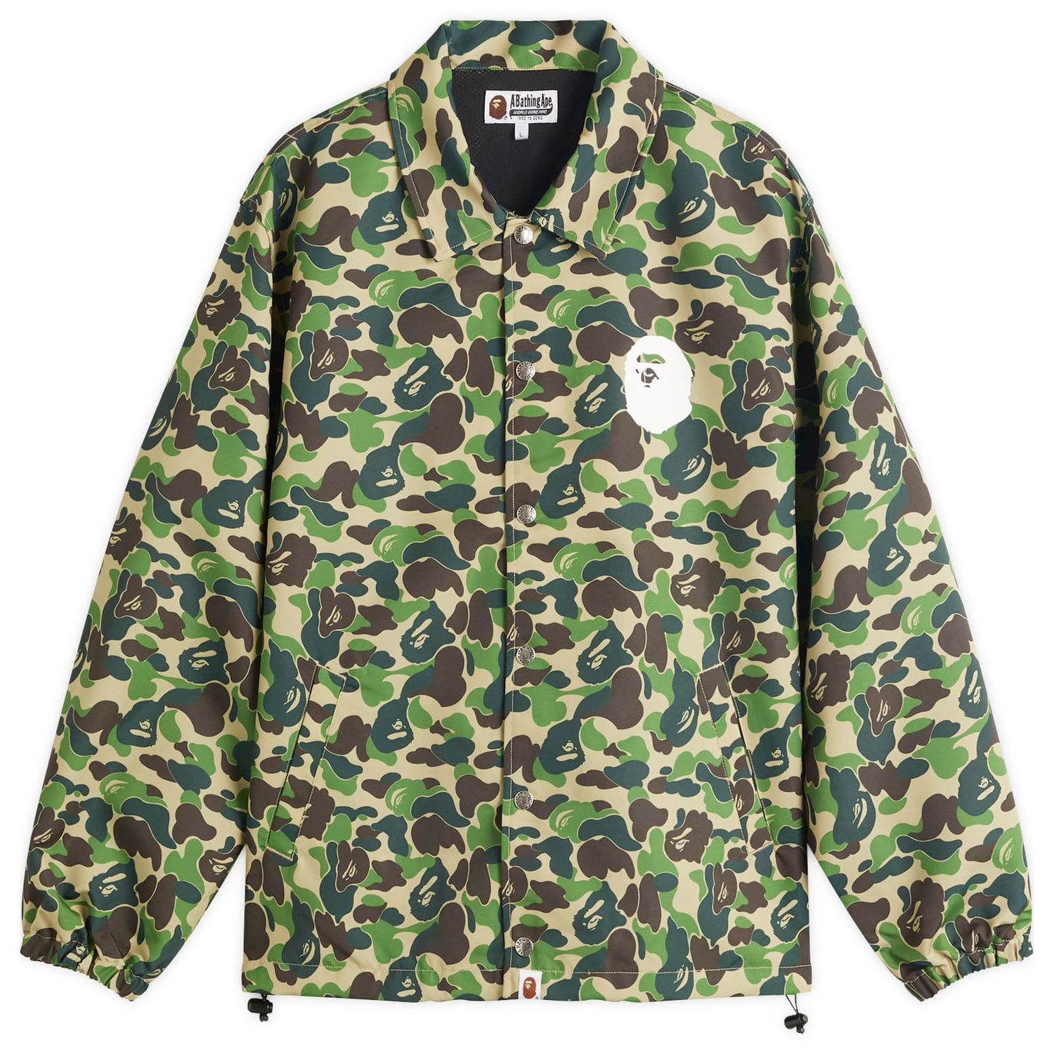 Vetrovka BAPE A Bathing Ape ABC Camo Coach Jacket, Size L Zelené | 001LJL301010M-GRN, 1