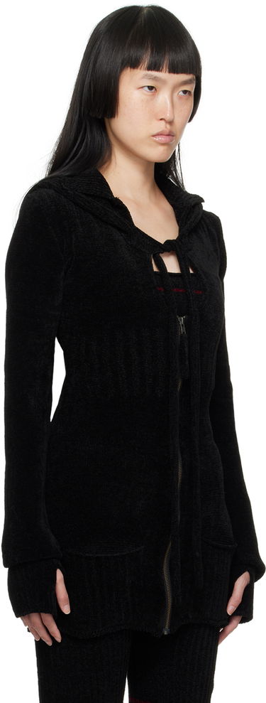 Sveter Ottolinger Ottolinger Extended Hooded Cardigan Čierna | 706702, 1
