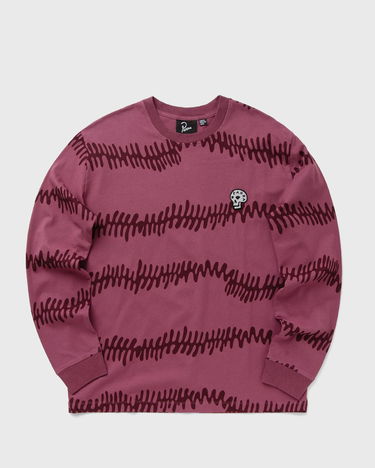 Tričko By Parra Long Sleeve Graphic T-Shirt Vínová | 53136, 1
