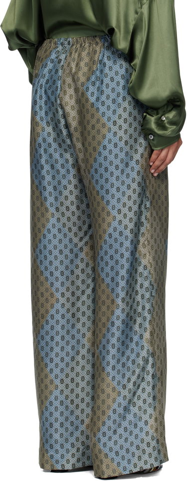 Nohavice Dries Van Noten Dries Van Noten Patterned Wide-Leg Elasticated Trousers Rôznofarebný | 252-010914-2127, 2