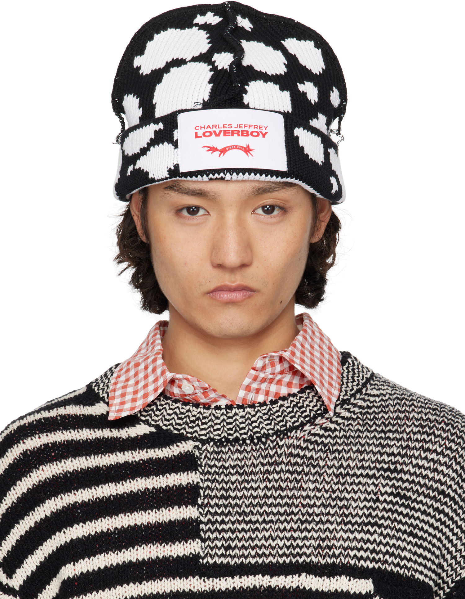 Kulicha Charles Jeffrey Loverboy Charles Jeffrey LOVERBOY Knitted Logo Beanie Čierna | 54130601, 0