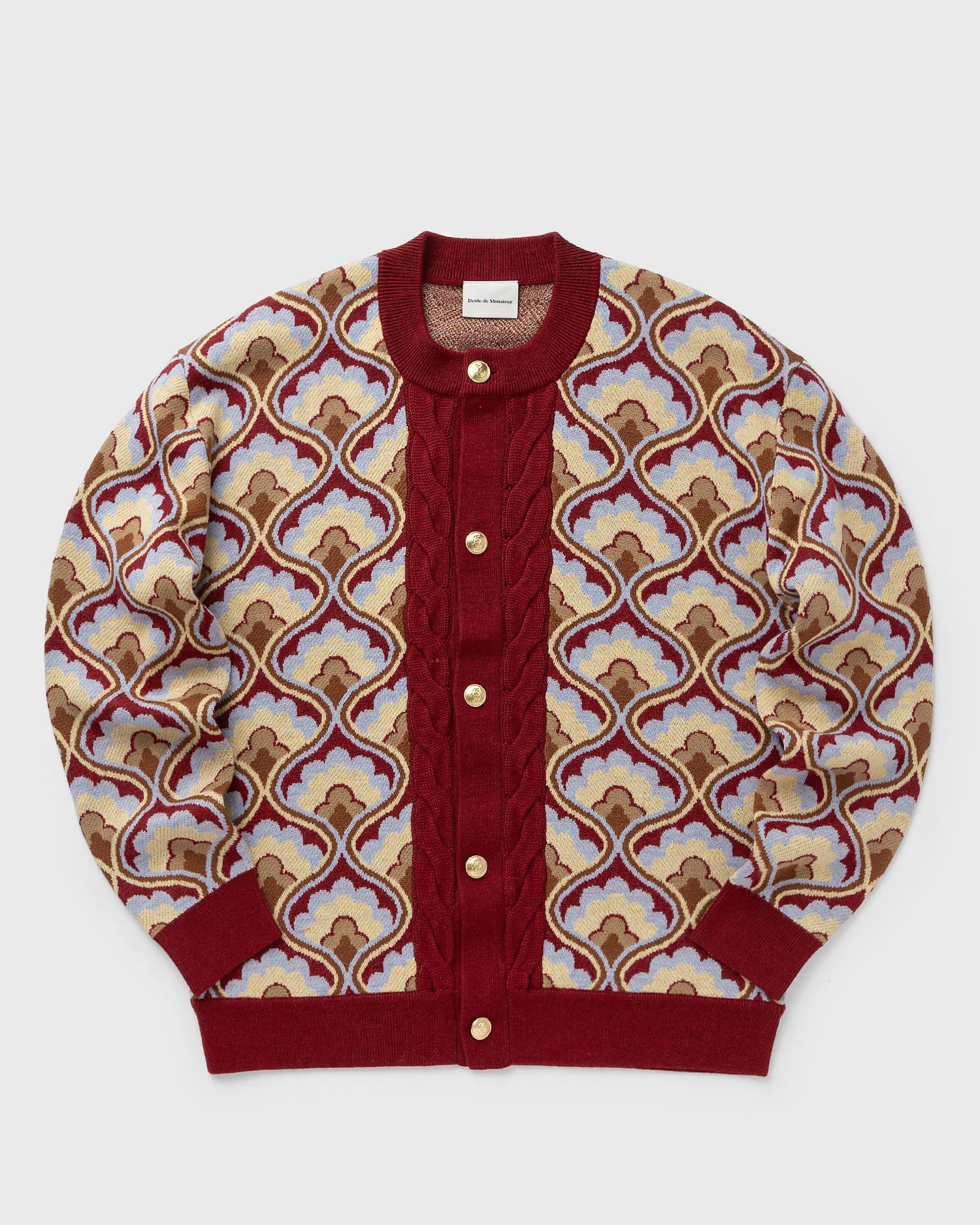 Sveter Drôle de Monsieur Drole de Monsieur Le Tapisserie Cardigan Červená | G-CA134-WO021-RD, 0