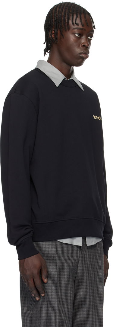 Mikina A.P.C. Boxy Sweatshirt with Logo Čierna | COHGO-H27916, 1