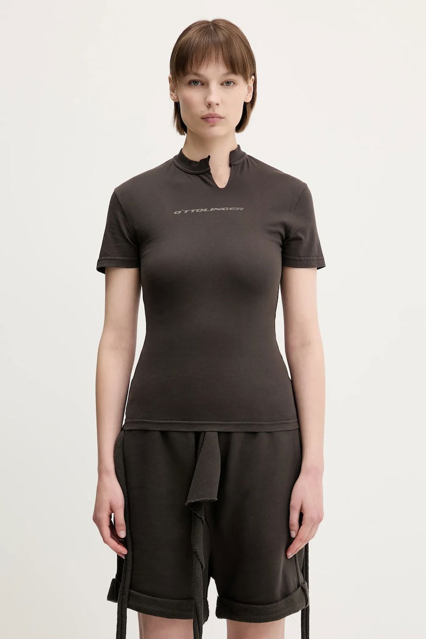 Tričko Ottolinger Ottolinger Cut Out T-Shirt Hnedá | 115.104015.02