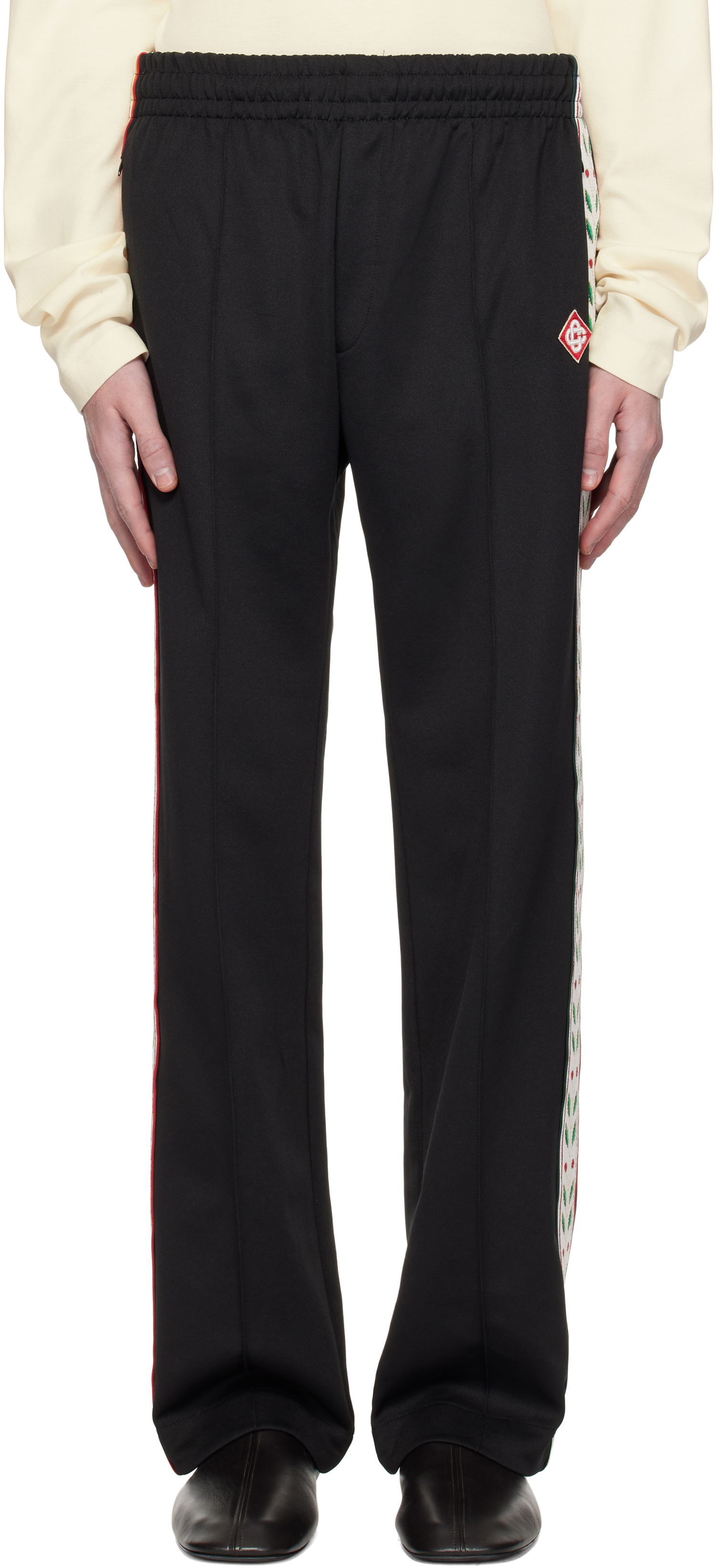 Tepláky Casablanca Laurel Track Pants Čierna | MPS25-JTR-230-01, 0