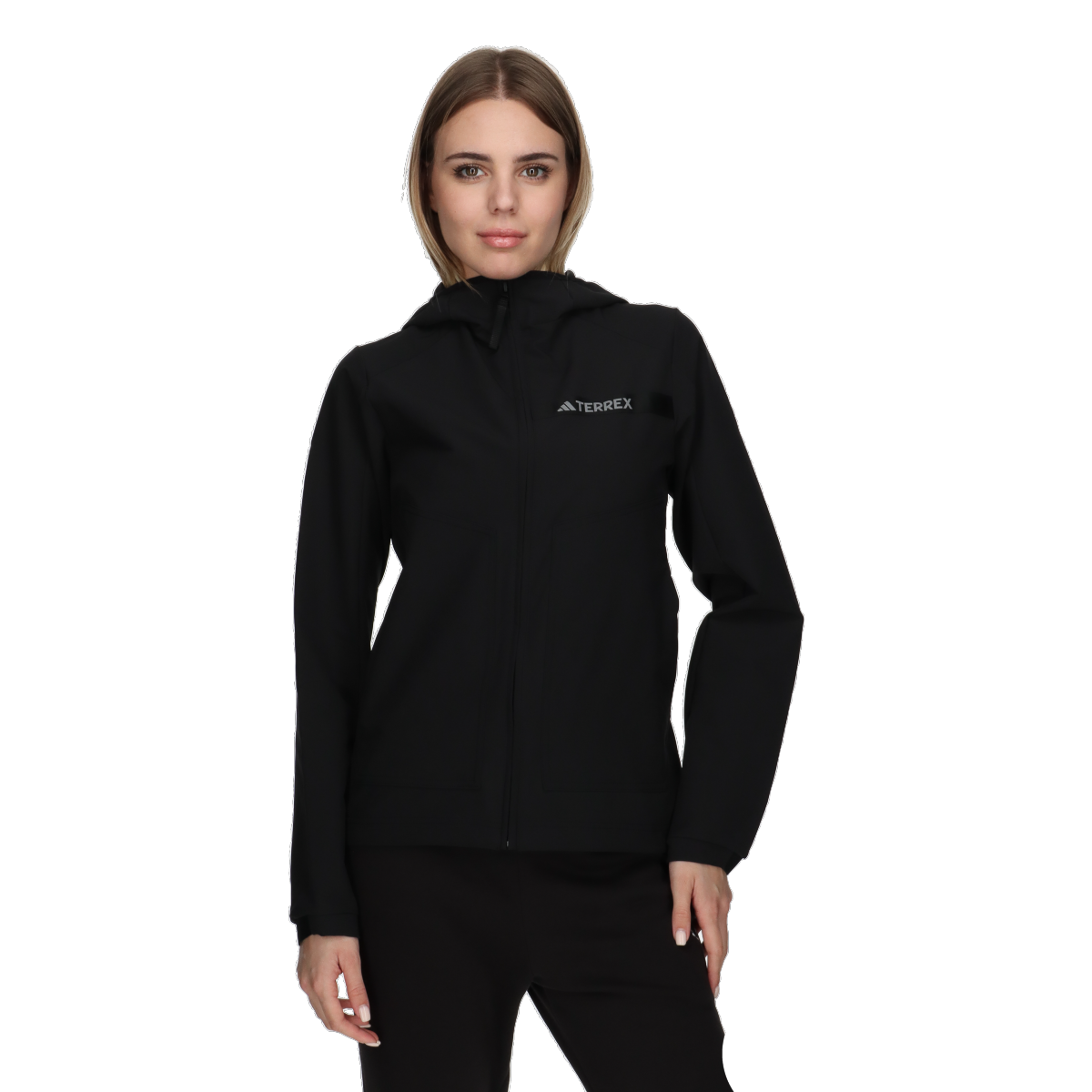 Bunda adidas Originals TERREX Hooded Softshell Jacket Čierna | HZ4427, 0