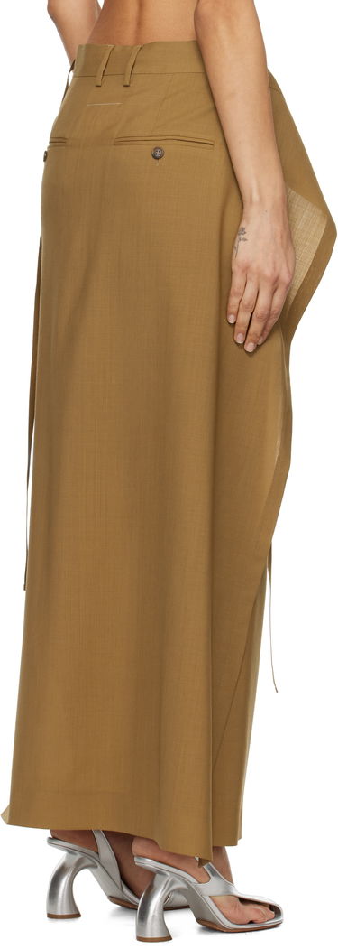 Sukňa Maison Margiela MM6 Maison Margiela Tie Maxi Skirt Hnedá | S52MI0017 M35080, 2