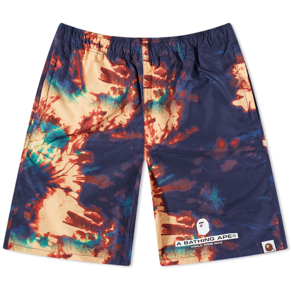Šortky BAPE Tie Dye Beach Short Navy | 001SPI301010M-NVY, 0