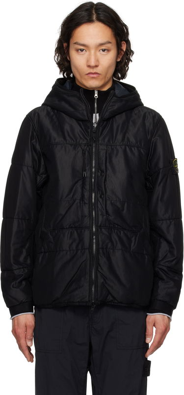 Prešívaná bunda Stone Island Stone Island Reversible Nylon Mesh-TC Hooded Jacket Čierna | K1S15 4100087 S0032, 0
