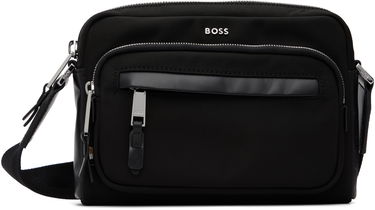 Taška cez rameno BOSS Logo Hardware Crossbody Bag Čierna | 50548010, 0