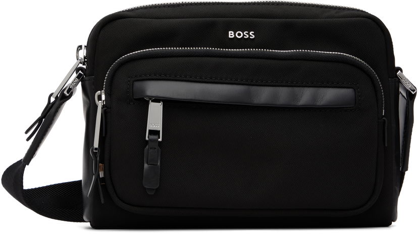 Taška cez rameno BOSS Logo Hardware Crossbody Bag Čierna | 50548010