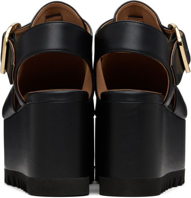 Tenisky a topánky Stella McCartney Stella McCartney Elyse Closed-Toe T-Bar Platform Sandals Čierna | 810555APADE0, 1