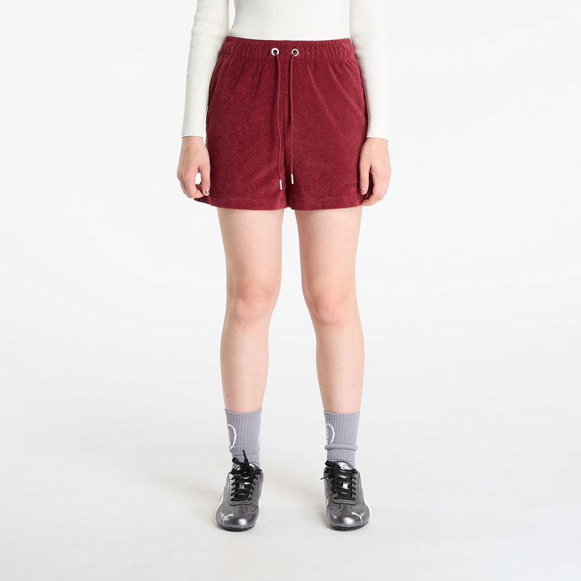 Šortky Puma FENTY Towel Terry Track Short Team Vínová | 63540590
