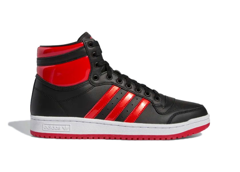Tenisky a topánky adidas Originals Top Ten Hi Core Black Vivid Red Patent Zelené | GW1615, 0
