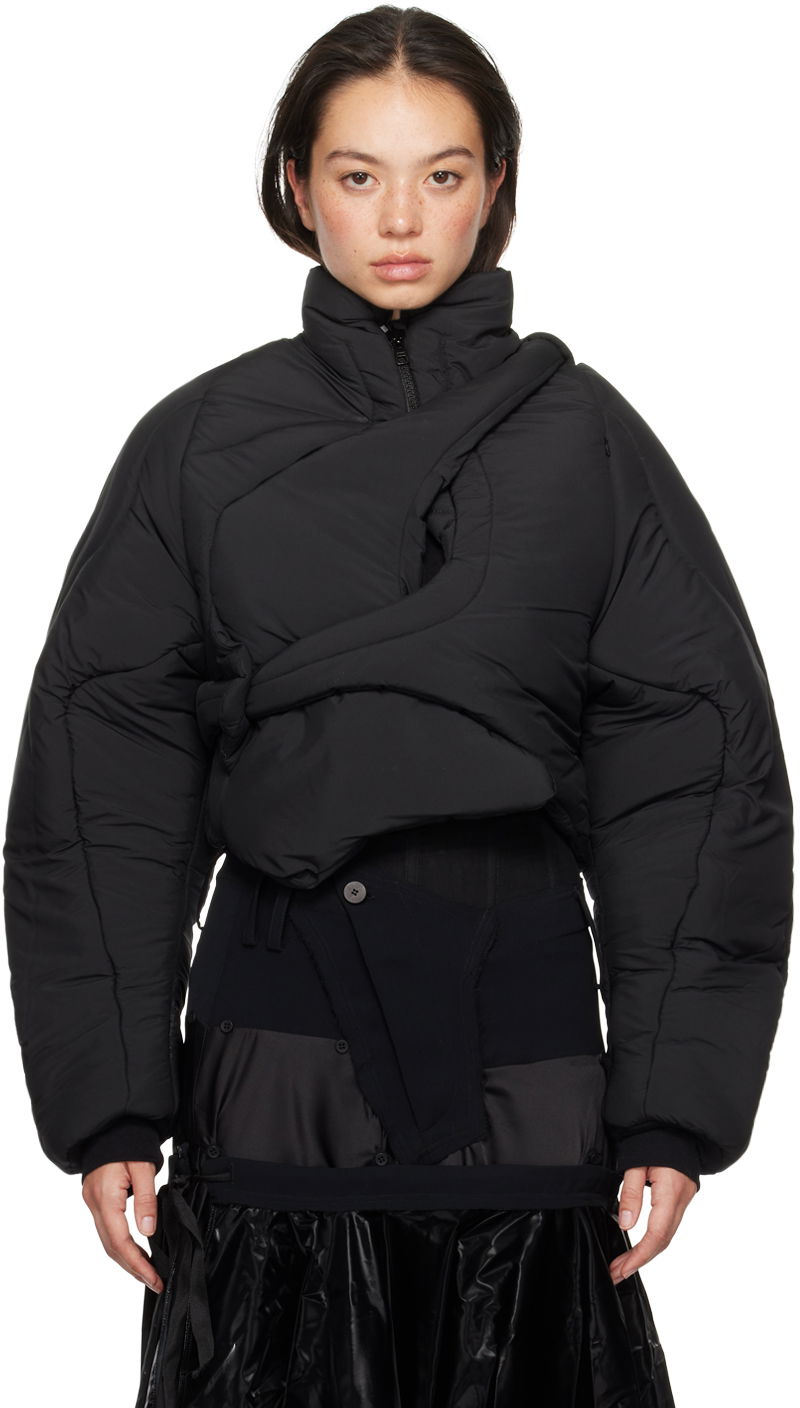 Prešívaná bunda Ottolinger Ottolinger Asymmetrical Padded Jacket Čierna | 1090603921, 0