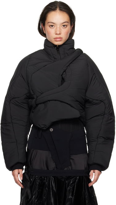Prešívaná bunda Ottolinger Ottolinger Asymmetrical Padded Jacket Čierna | 1090603921, 0