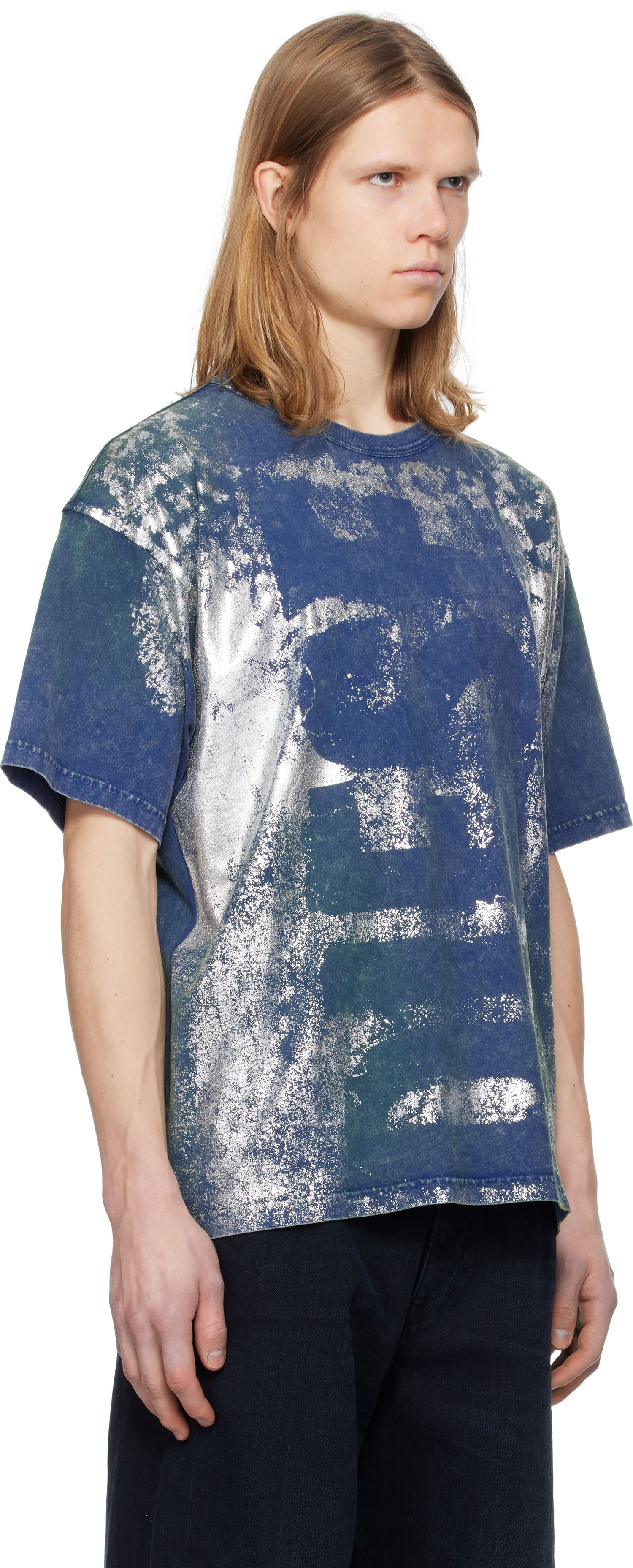 Tričko Diesel Diesel T-Boxt-R2 Graphic T-Shirt Modrá | A16143-0BNET-8MS, 1