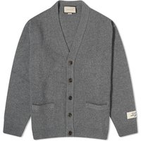 Cashmere Patch Logo Cardigan