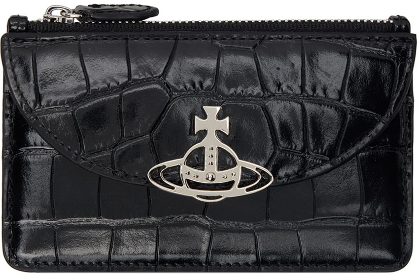 Oblečenie Vivienne Westwood Black Half Moon Card Holder Čierna | 5402000DW-L0039-