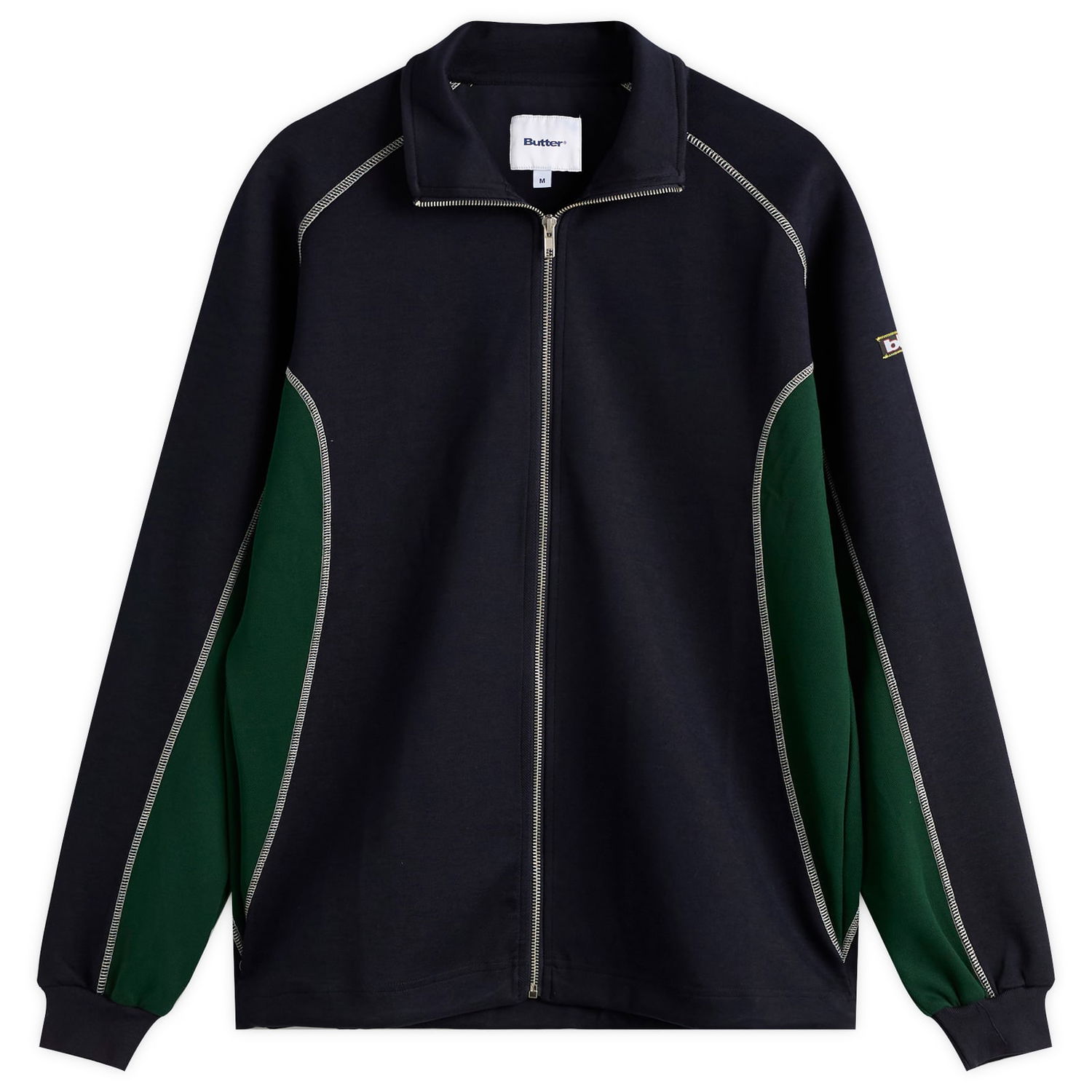 Bunda Butter Goods Warped Track Jacket Navy | BG253600-Navy, 1