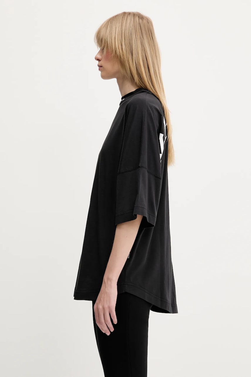 Tričko Palm Angels Palm Angels Back Curved Logo Loose T-Shirt Čierna | PWAA023S25JER0041001, 1