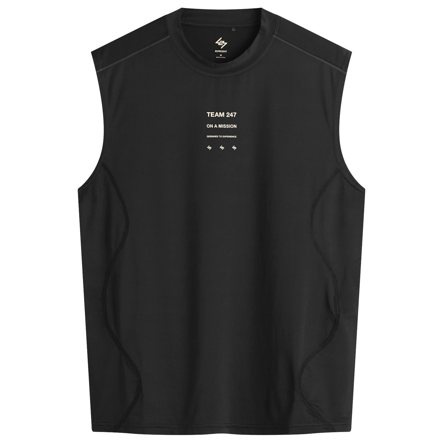 Tielko Represent Clo 247 Mesh Runner Tank T-Shirt Čierna | 247M100019-01, 0