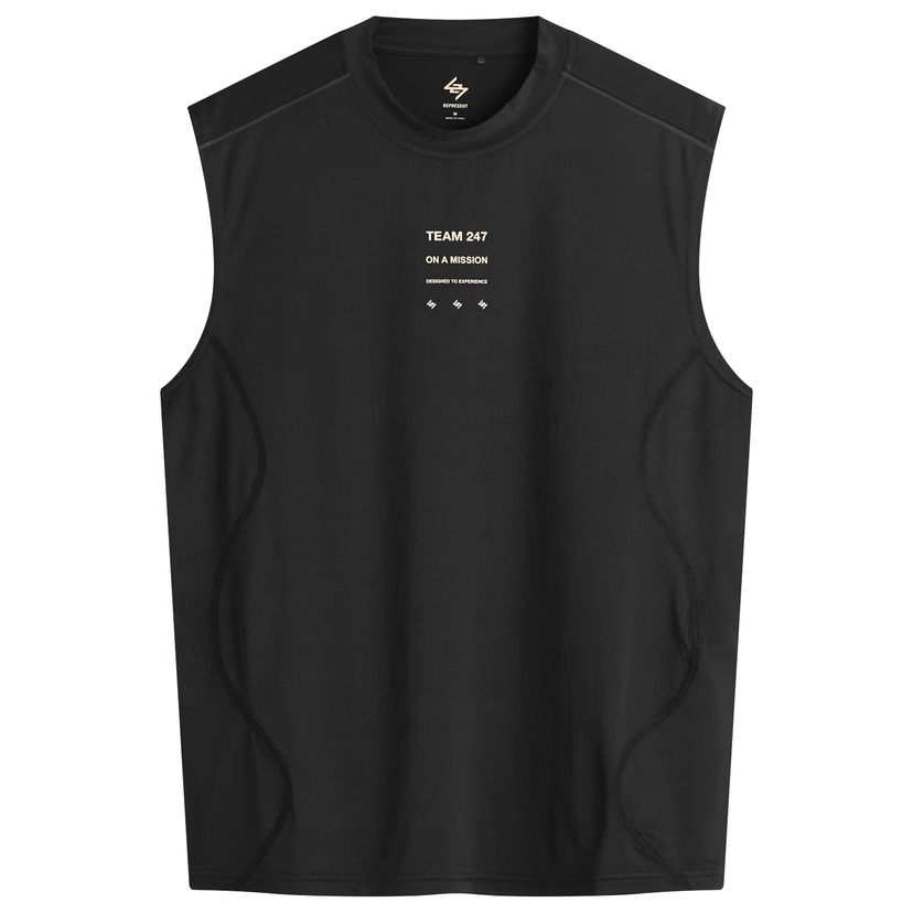 Tielko Represent Clo 247 Mesh Runner Tank T-Shirt Čierna | 247M100019-01