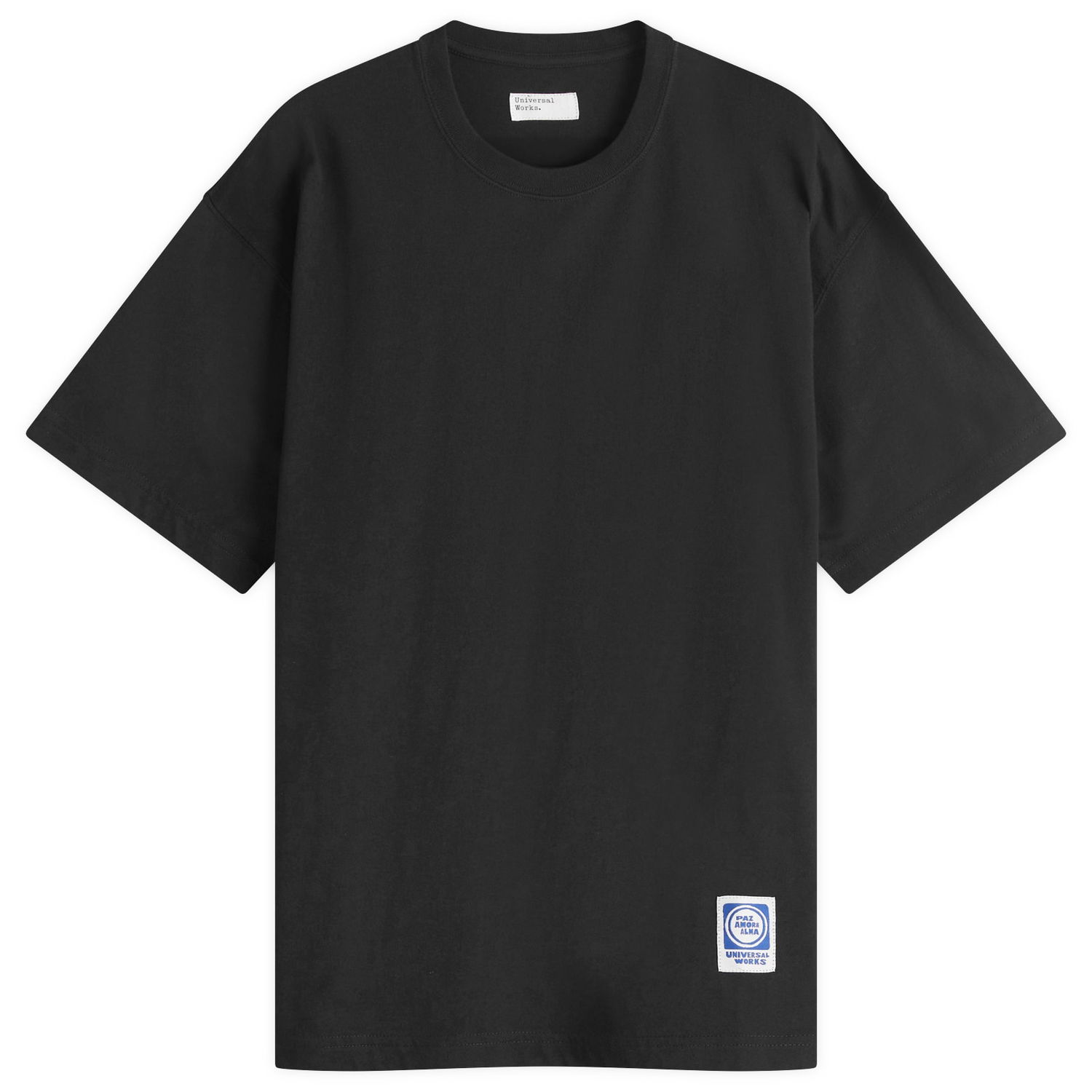 Tričko Universal Works Loose Fit T-Shirt, Size Large Čierna | P32054-BLK, 1
