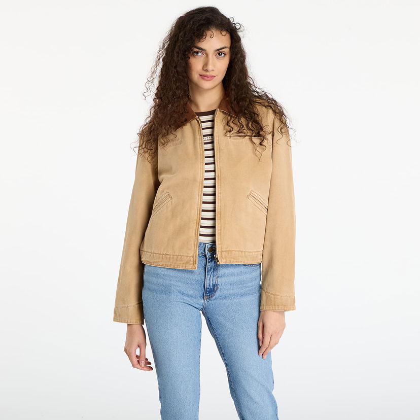 Bunda GUESS Originals Cropped Workwear Jacket Béžová | W5BN80WG163-G1K9