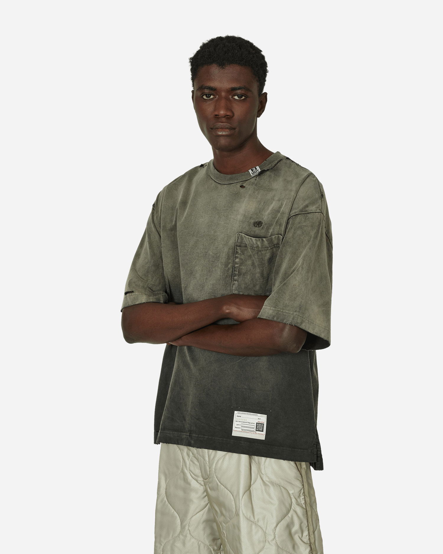 Tričko Maison MIHARA YASUHIRO Sun Faded T-Shirt Black Šedá | A12TS611 BLACK, 1