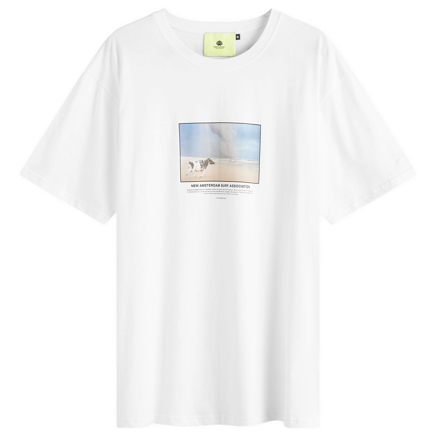 Tričko New Amsterdam Surf Association New Amsterdam Cow T-Shirt Biela | 2402139002, 0