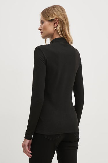 Polo tričko Lacoste Women's Black Polo Shirt Čierna | PF5464, 2