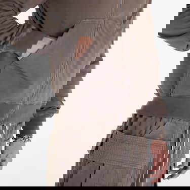 Mikina Rick Owens DRKSHDW Mountain Hoodie Dust Hnedá | DU01D1286 RIG 34, 1