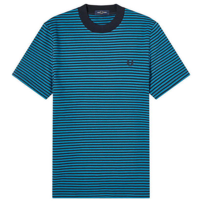 Tričko Fred Perry Fine Stripe Heavyweight Modrá | M6581-V35