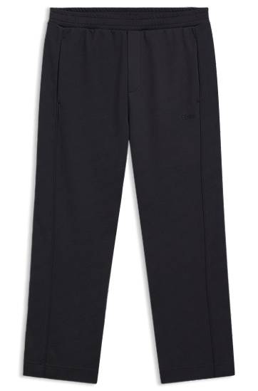 Tepláky BOSS Regular-fit tracksuit bottoms with quilted jacquard Čierna | 50549713