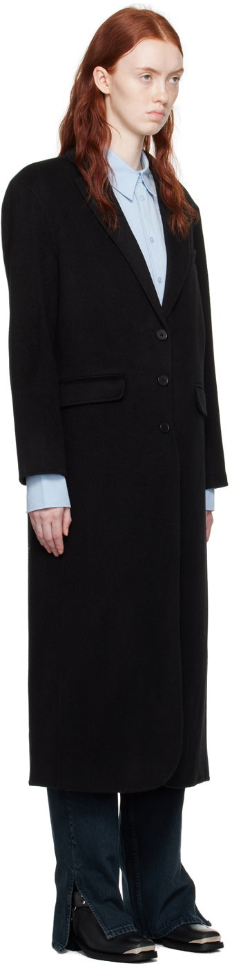 Long Wool-Blend Overcoat