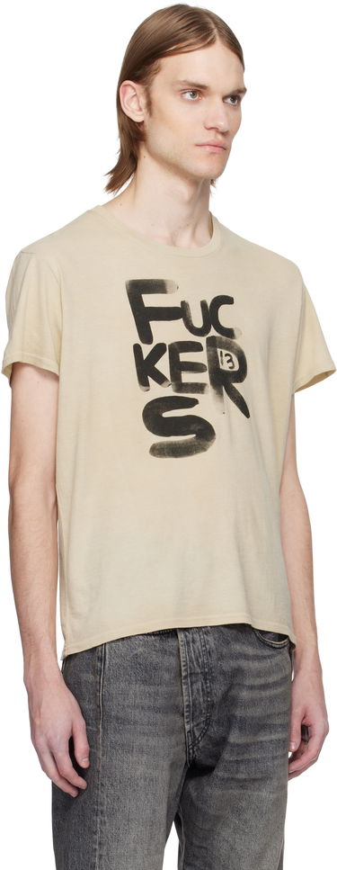 Tričko R13 R13 'Fuckers' Graphic T-Shirt Béžová | R13WK001-121BO, 1