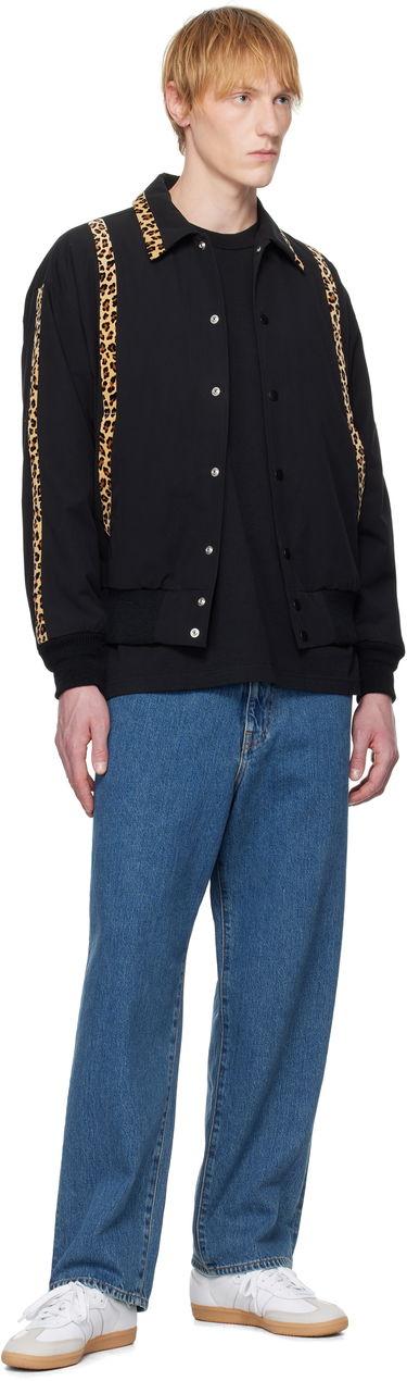 Bomber bunda WACKO MARIA WACKO MARIA 50's Leopard Trim Jacket Čierna | 25SS-WMO-BL14, 3