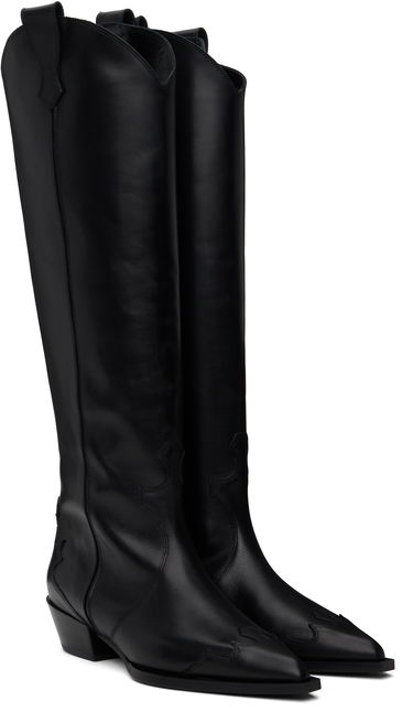 Šaty Aeyde Aeyde Aruna Leather Cowboy Tall Boots Čierna | A11-KB-ARUP40CH-223-800-001, 3