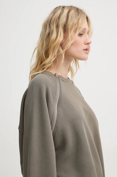 Mikina HELIOT EMIL Zipper Detail Sweatshirt Zelené | HE.M.08.054.DG23, 0