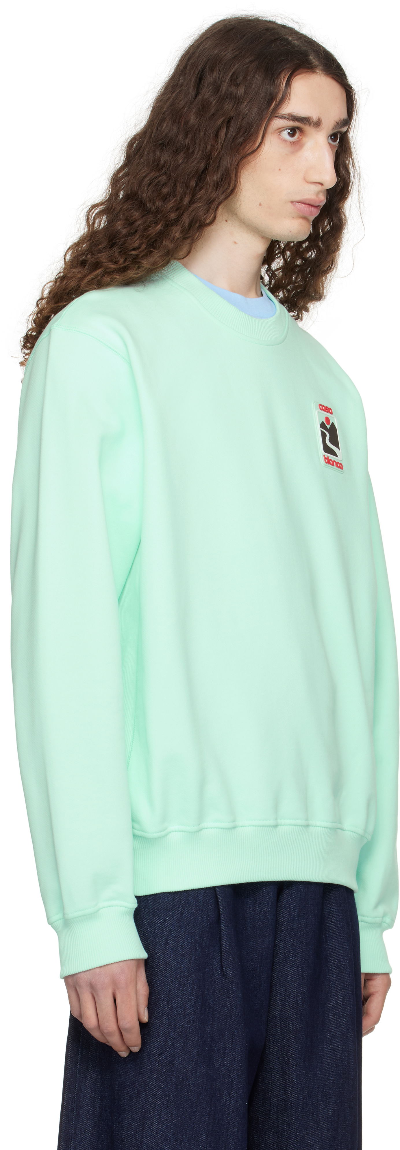 Mikina Casablanca Casablanca Sunset Valley Sweatshirt Zelené | MPF25-JTP-293-04, 1