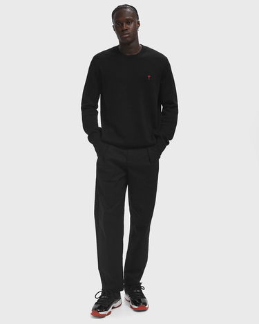 Sveter AMI AMI De Coeur Crewneck Sweater Čierna | HKS826.001-009, 2