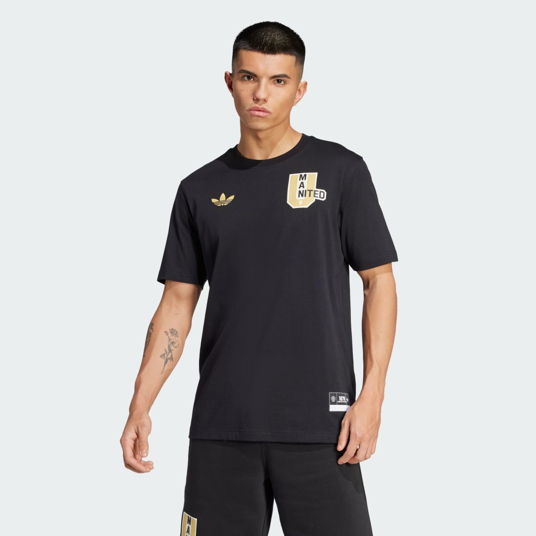 Tričko adidas Performance Manchester United VRCT Tee Čierna | JL6115, 0