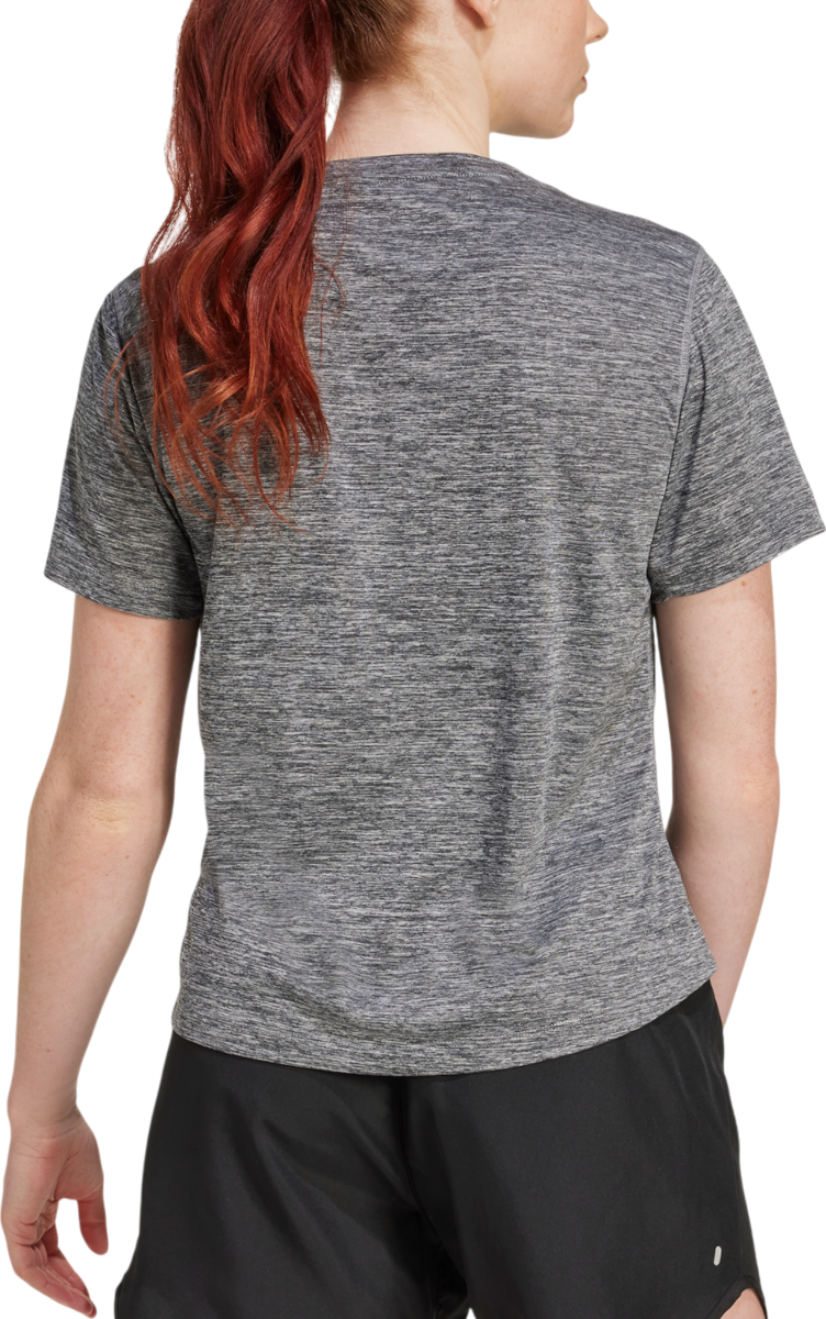 Tričko adidas Originals Own the Run Melange T-Shirt Šedá | jl8722, 1